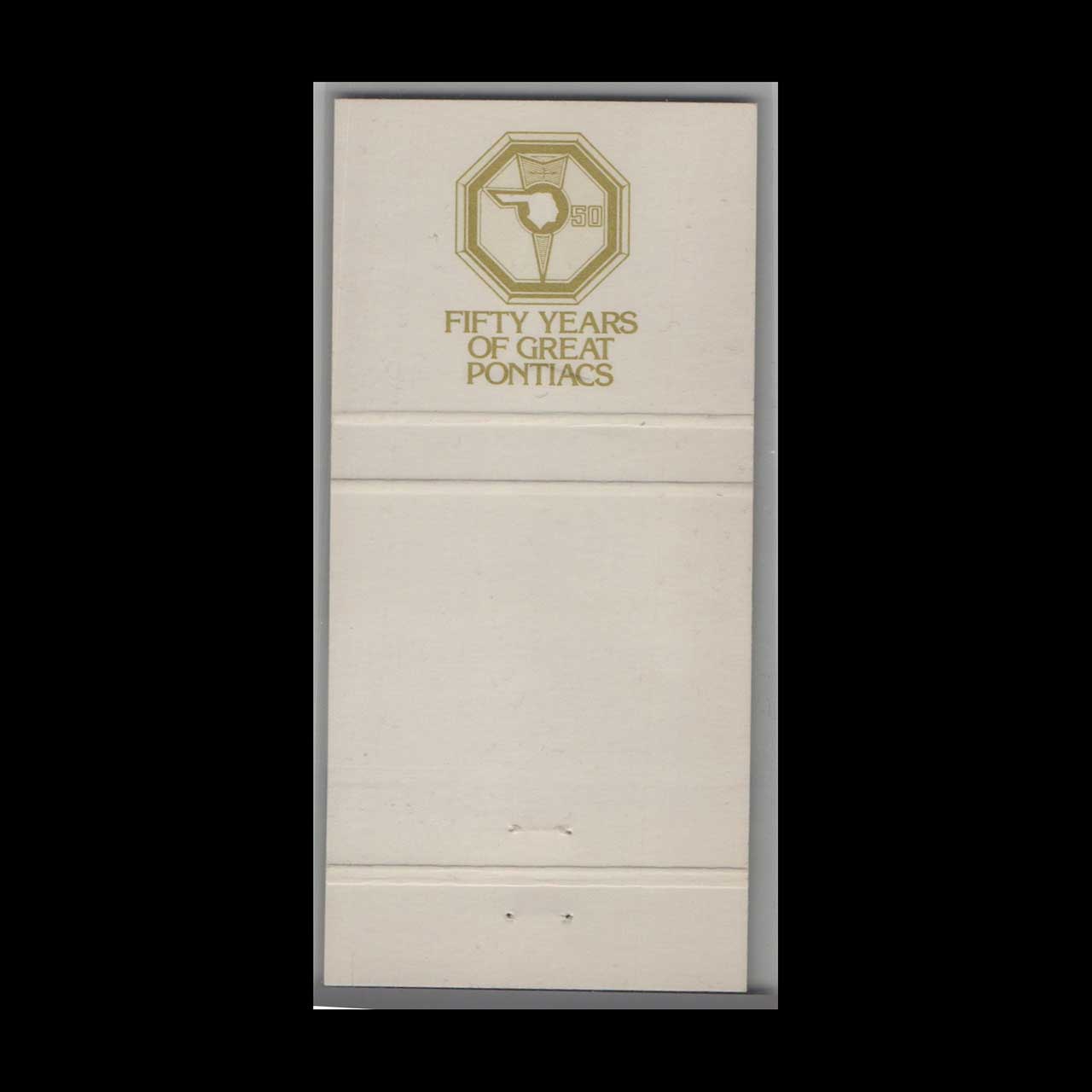 Burnett Pontiac Matchbook Cover Cincinnati Buckskin Tan Burnett Pontiac Matchbook Cover Cincinnati Buckskin Tan