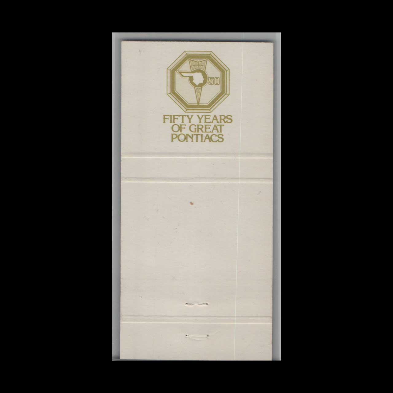 Pontiac Dealer Matchbook Cover Gil Merner Motors IA Pontiac Dealer Matchbook Cover Gil Merner Motors IA