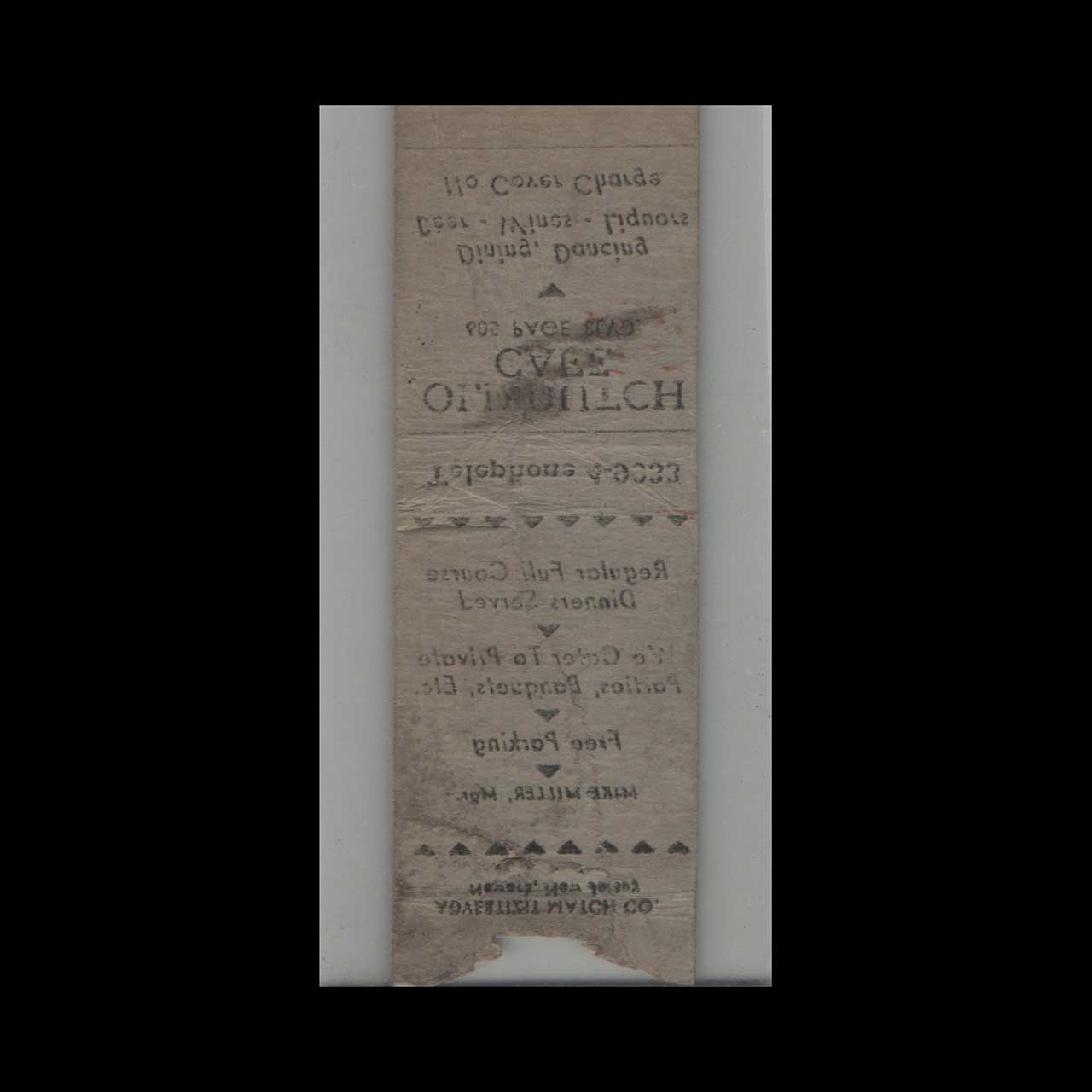 1930s Old Dutch Cafe Matchbook Cover Advertizit Co 1930s Old Dutch Cafe Matchbook Cover Advertizit Co