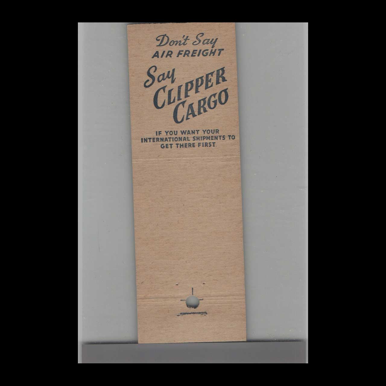 Pan Am Chiclets Gum Matchbook Cover Pan Am Chiclets Gum Matchbook Cover