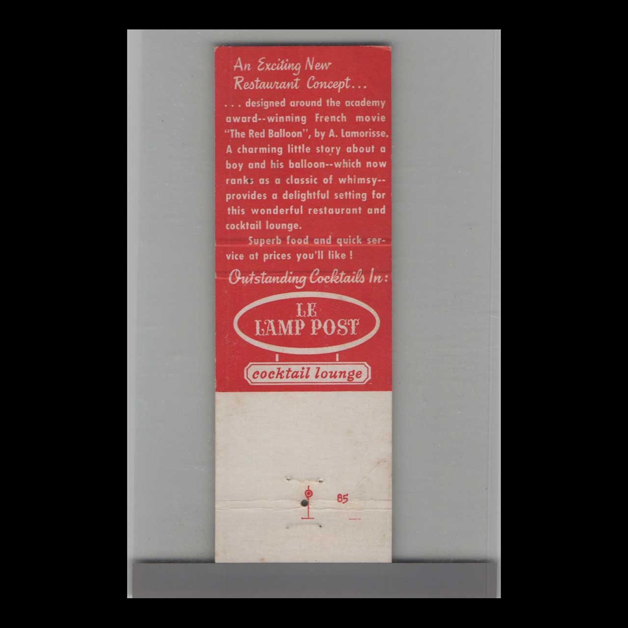 The Red Ballroom Coffee House Matchbook Cover Niles IL The Red Ballroom Coffee House Matchbook Cover Niles IL