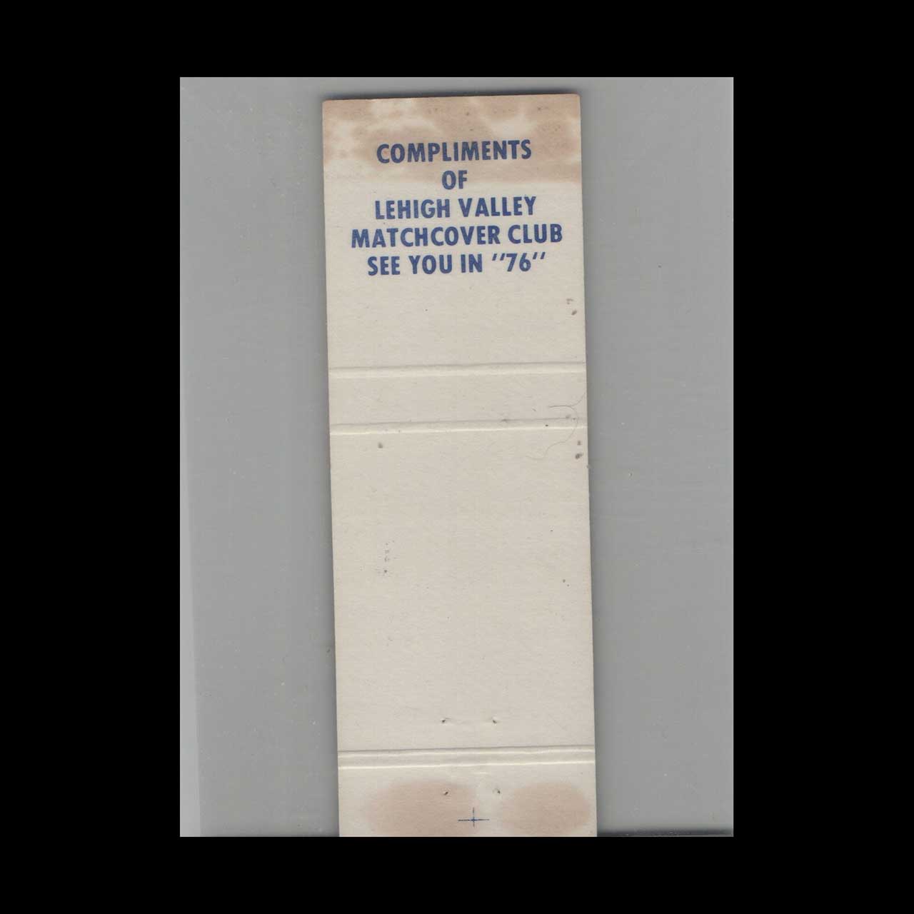 Allentown PA 1975 All America City Matchbook Cover Allentown PA 1975 All America City Matchbook Cover