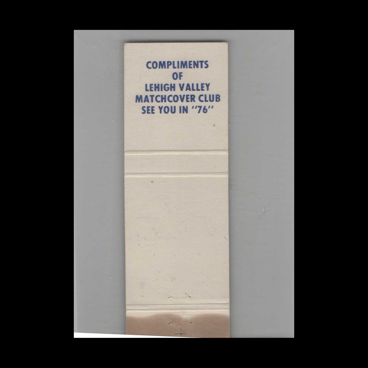 Allentown PA 1975 All America City Matchbook Cover Allentown PA 1975 All America City Matchbook Cover