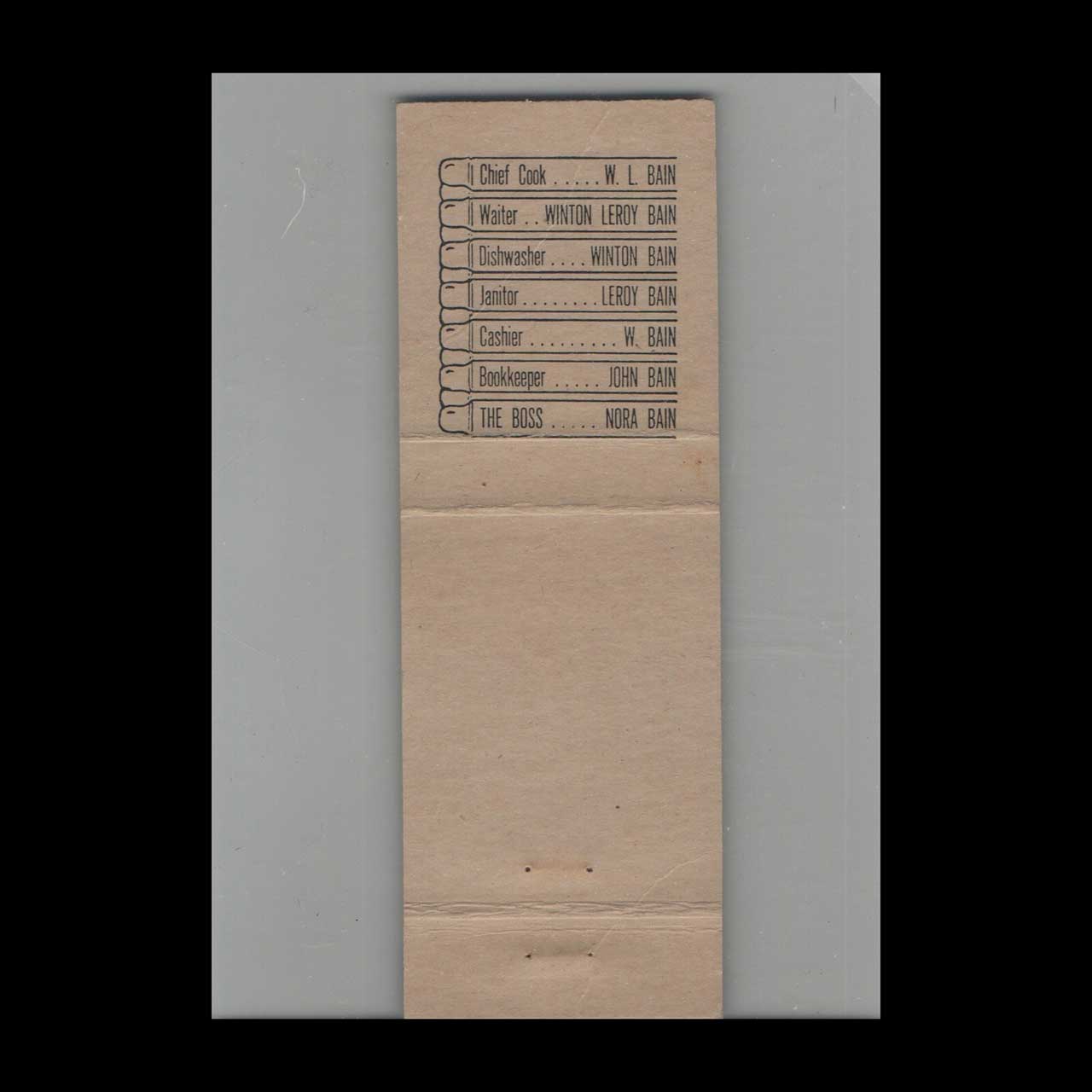 Matchbook Cover Chatterbox Restaurant Casa Grande AZ Matchbook Cover Chatterbox Restaurant Casa Grande AZ