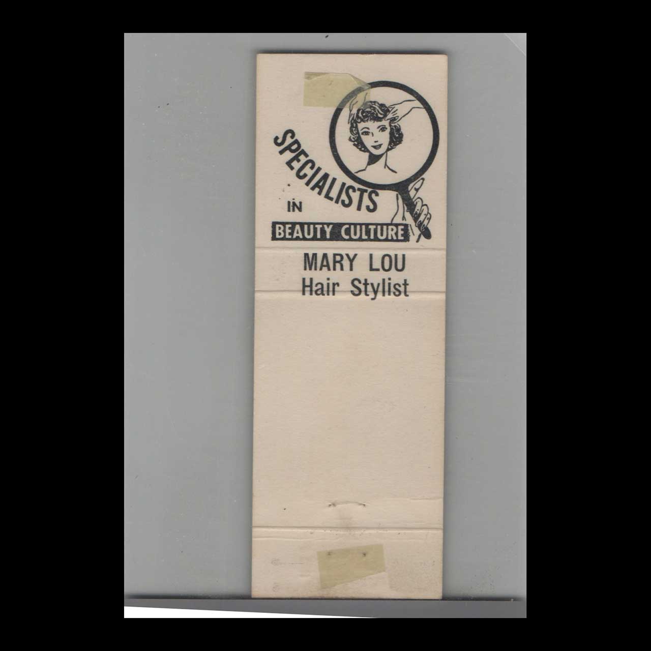 Mary Lou Hair Fashions Brownsville TX Matchbook Cover Mary Lou Hair Fashions Brownsville TX Matchbook Cover