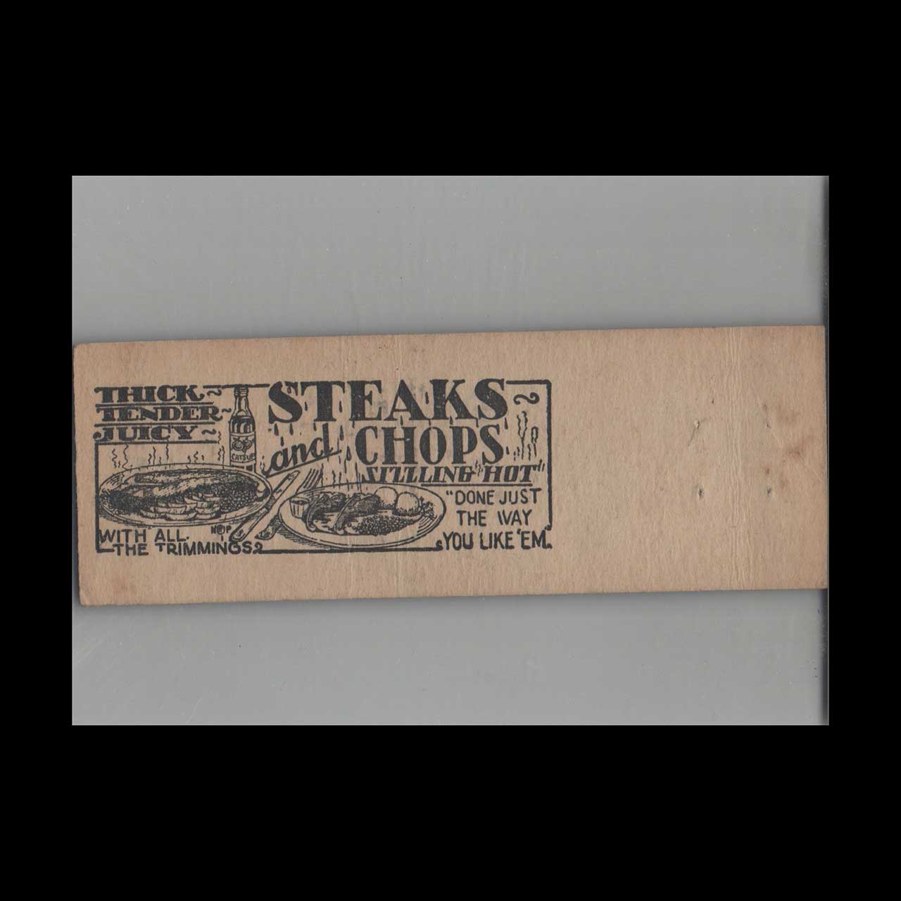 Blue Bird AC Club Matchbook Cover Youngstown OH Blue Bird AC Club Matchbook Cover Youngstown OH