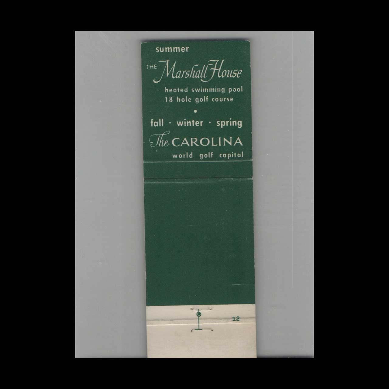 Cardinal The Marshall House York Harbor ME Matchbook Cover Cardinal The Marshall House York Harbor ME Matchbook Cover