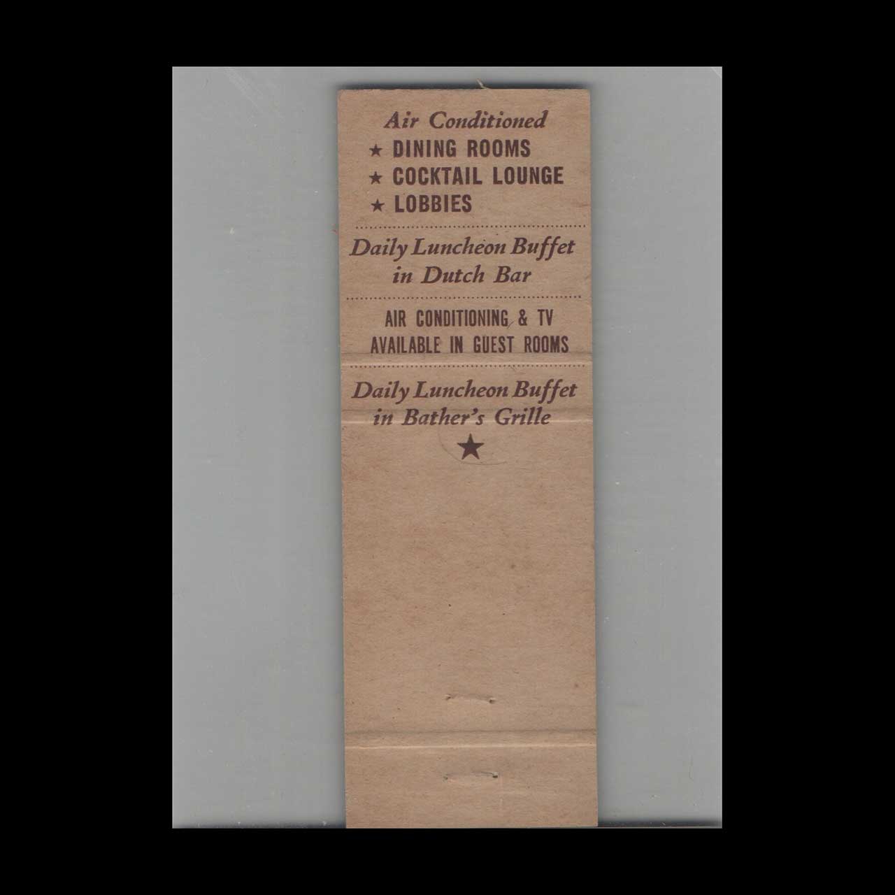 Matchbook Cover The Madison Hotel Atlantic City NJ Matchbook Cover The Madison Hotel Atlantic City NJ