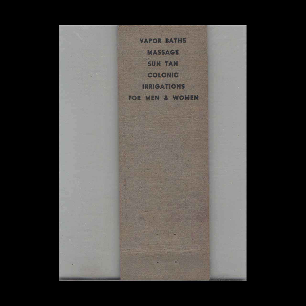 Matchbook Cover Bromell Health System Kansas City MO Matchbook Cover Bromell Health System Kansas City MO