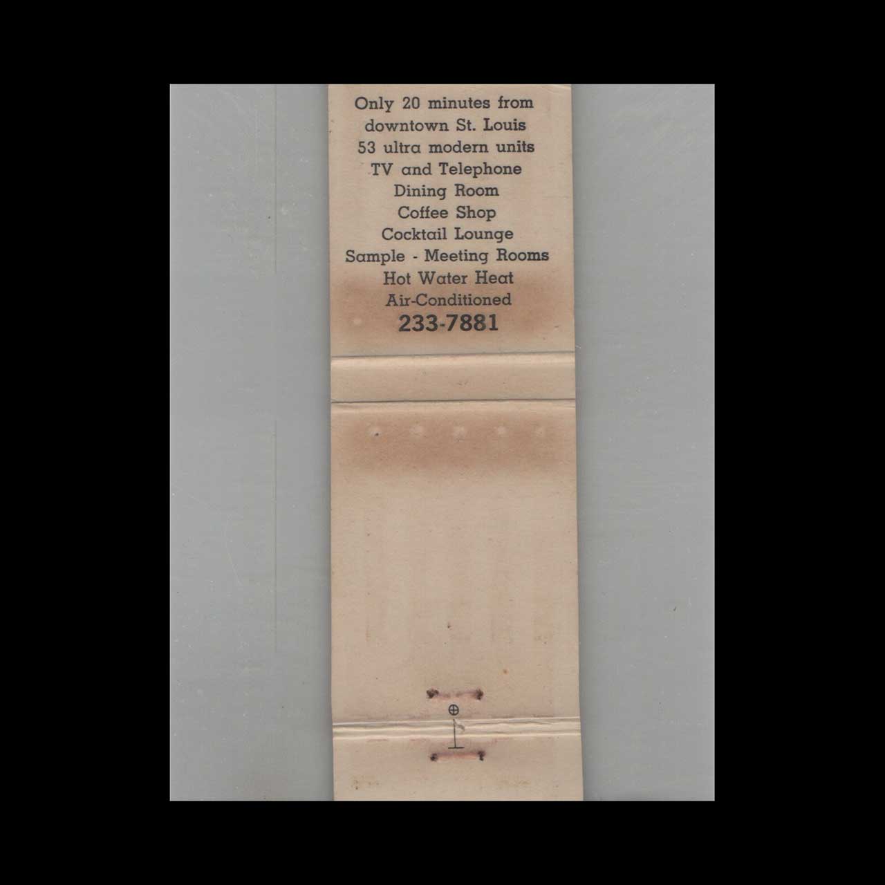 Matchbook Cover Town House Motel Belleville IL Matchbook Cover Town House Motel Belleville IL