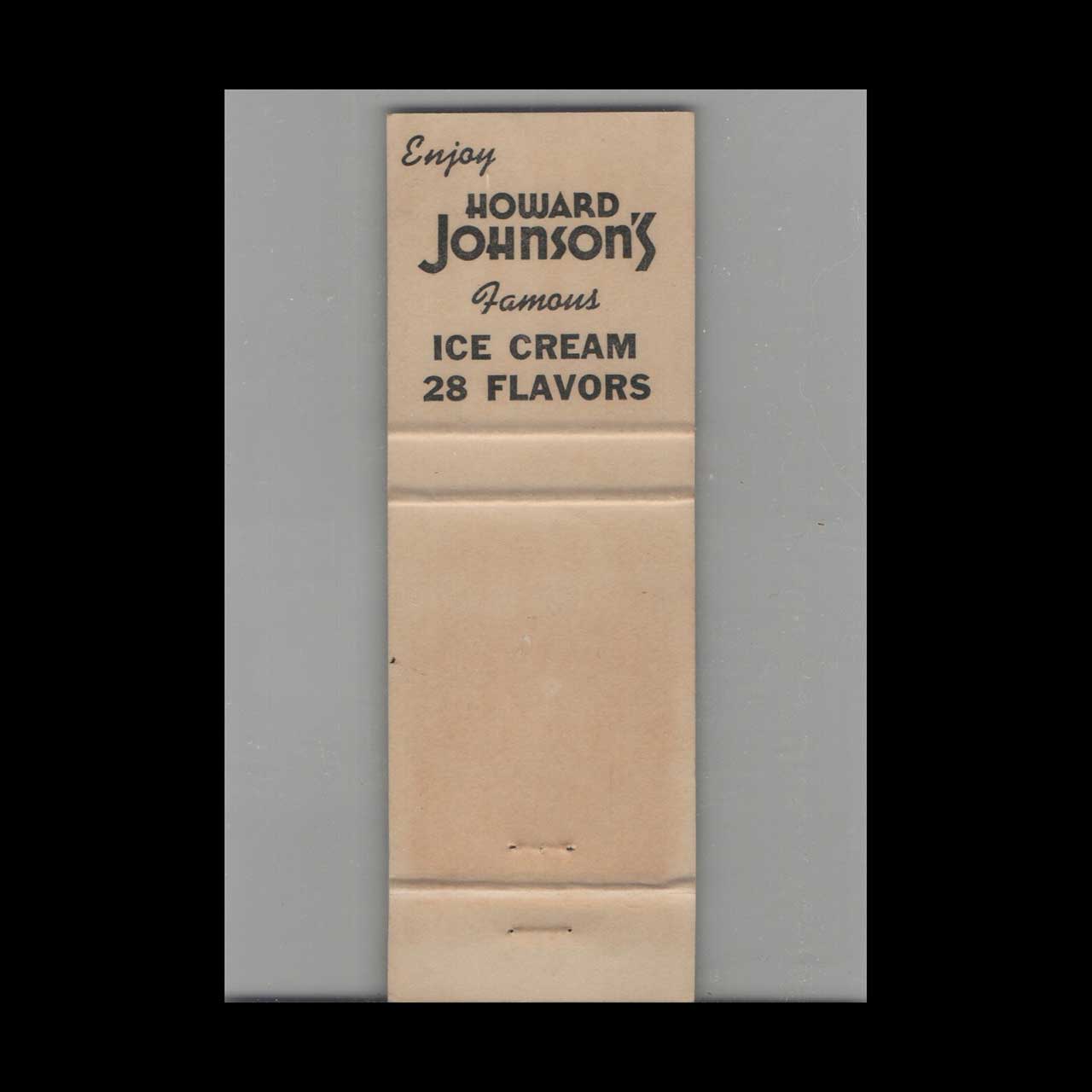 Matchbook Cover Howard Johnsons Baked Beans Matchbook Cover Howard Johnsons Baked Beans