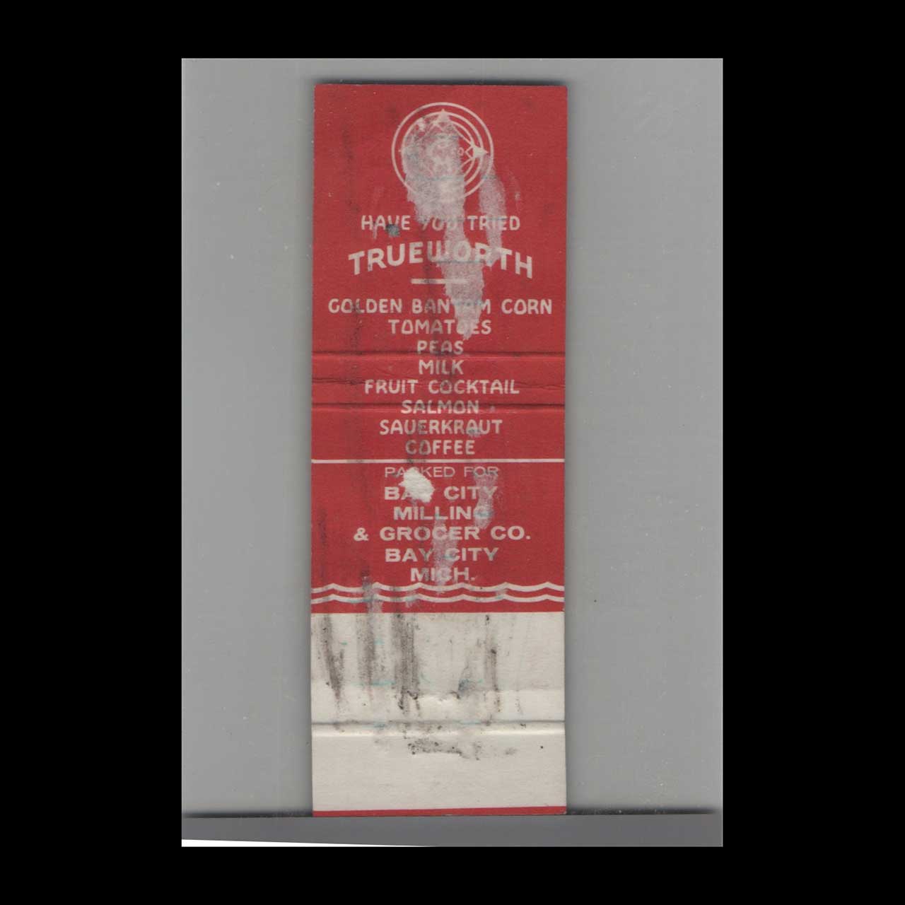 Matchbook Cover True Worthy Yellow Cling Peaches Matchbook Cover True Worthy Yellow Cling Peaches