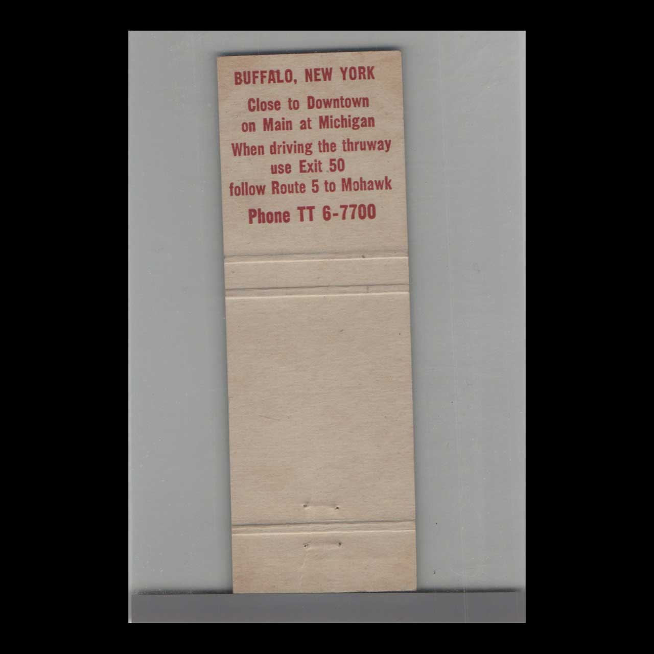 Matchbook Cover Mohawk Manor Motorist Hotels Syracuse NY Matchbook Cover Mohawk Manor Motorist Hotels Syracuse NY