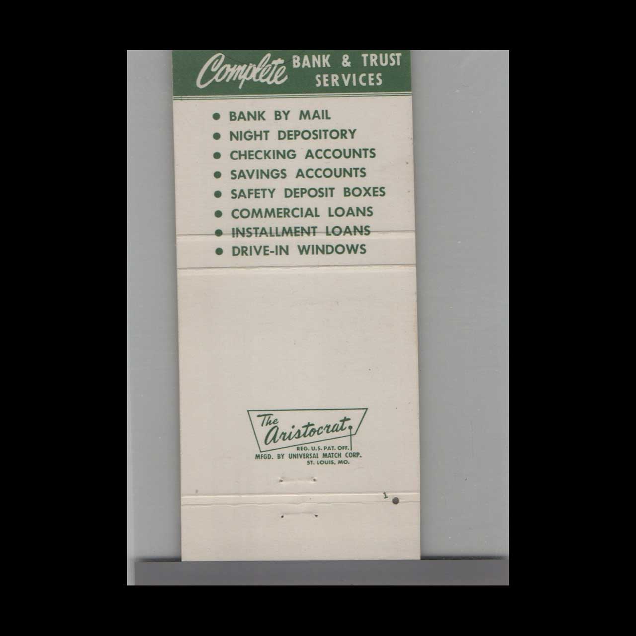 Matchbook Cover The Exchange National Bank Of Winter Haven FL Matchbook Cover The Exchange National Bank Of Winter Haven FL