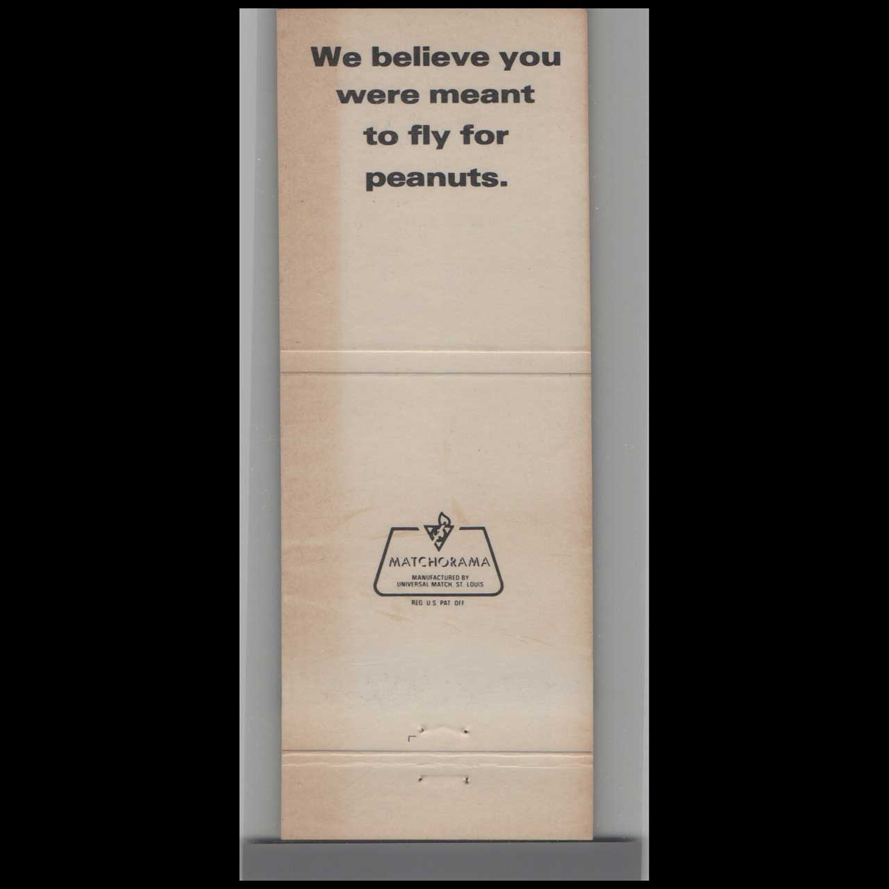 Texas International Airlines Matchbook Cover Mexico For Peanuts Texas International Airlines Matchbook Cover Mexico For Peanuts