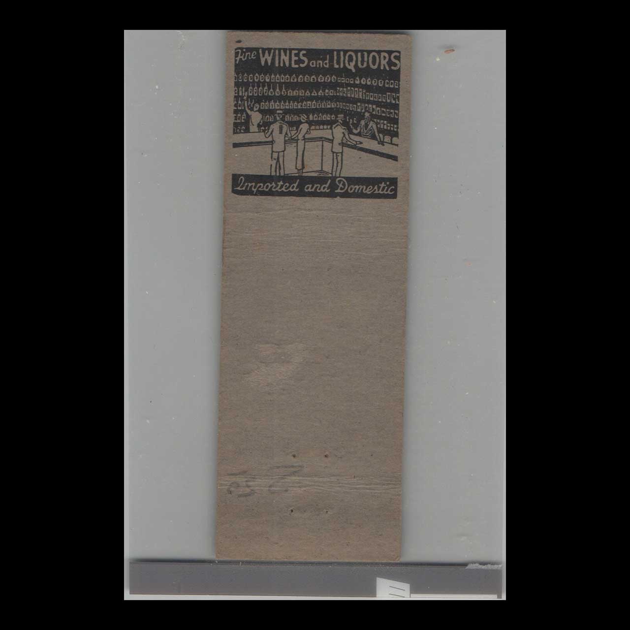 Matchbook Cover 71st Street Liquor Store Miami Beach FL Matchbook Cover 71st Street Liquor Store Miami Beach FL