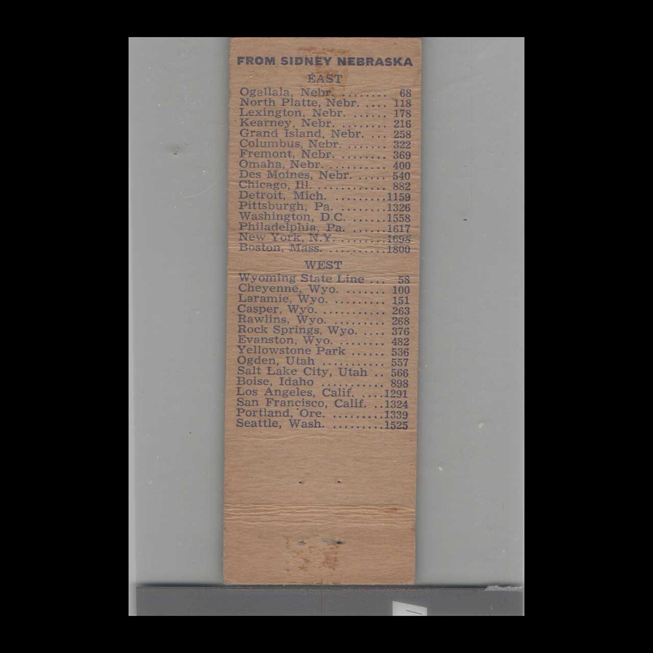 Matchbook Cover Deluxe Motel Sidney NE Matchbook Cover Deluxe Motel Sidney NE