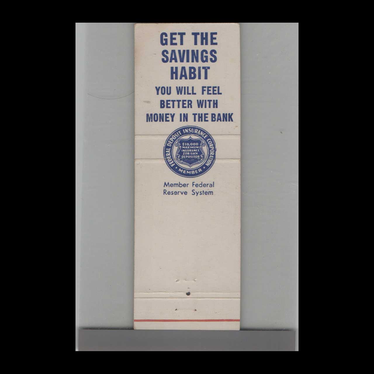 Matchbook Cover Stockmens Bank Gillette WY Since 1907 Matchbook Cover Stockmens Bank Gillette WY Since 1907