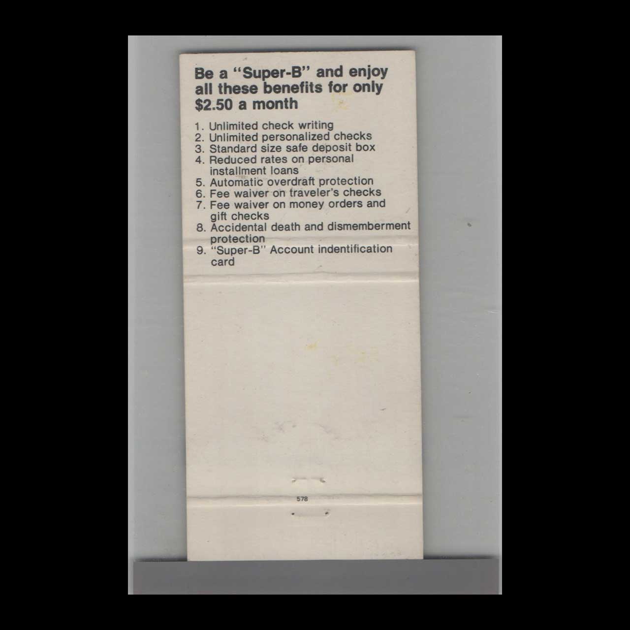 Matchbook Cover Second National Bank Of Warren OH Matchbook Cover Second National Bank Of Warren OH