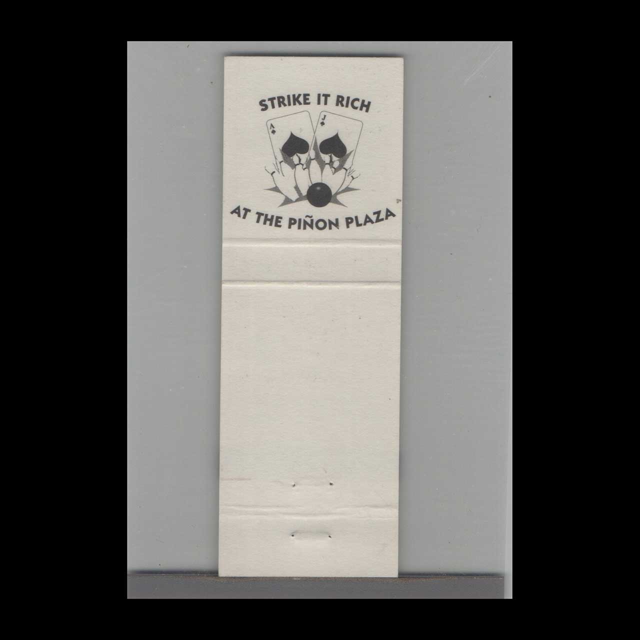 Matchbook Cover Pinon Plaza Carson City NV Matchbook Cover Pinon Plaza Carson City NV