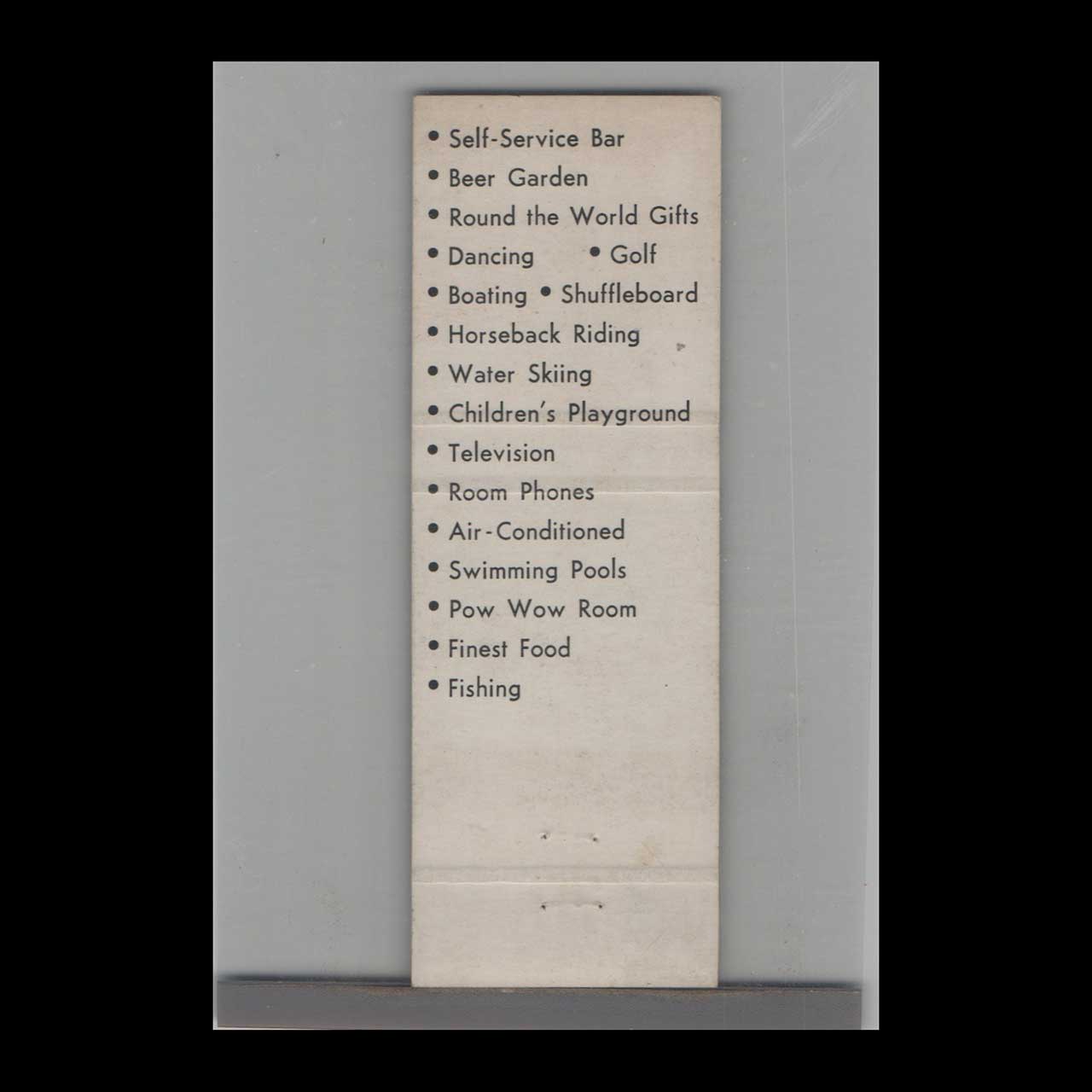 Popkess Arrowhead Lodge Matchbook Cover Lake Ozark MO Popkess Arrowhead Lodge Matchbook Cover Lake Ozark MO