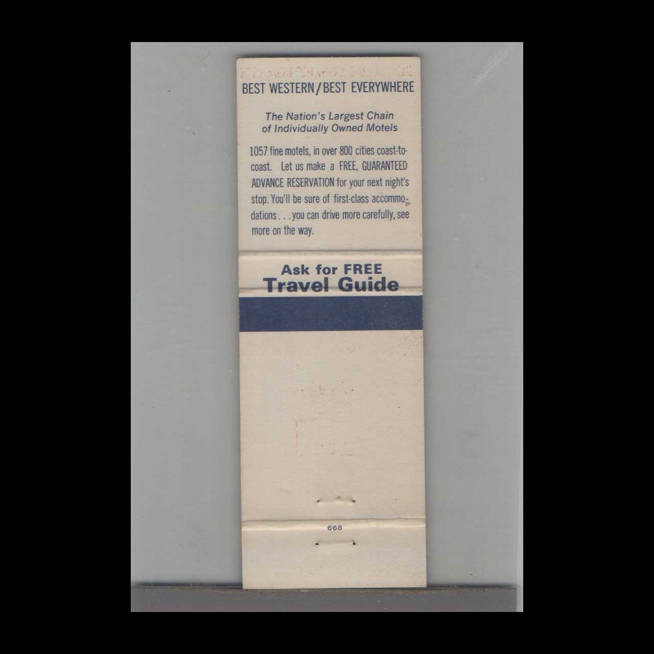 Pow Wow Inn & Best Western Tucumcari NM Matchbook Cover Pow Wow Inn & Best Western Tucumcari NM Matchbook Cover