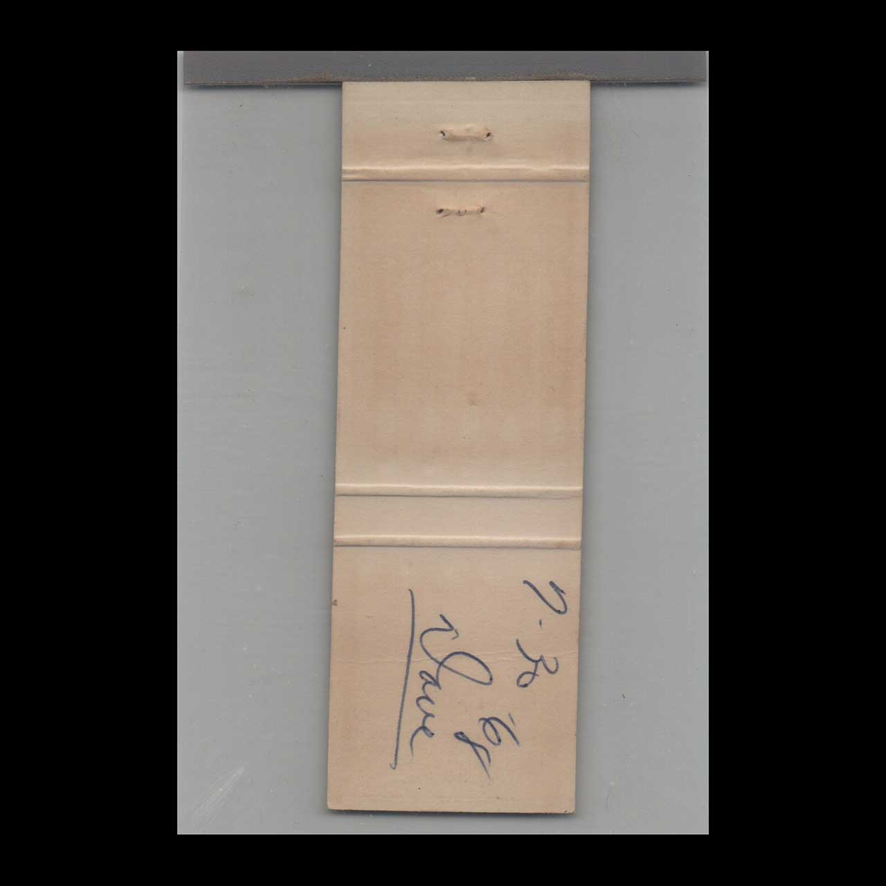 The Powow Firewater Room Downey CA Matchbook Cover The Powow Firewater Room Downey CA Matchbook Cover