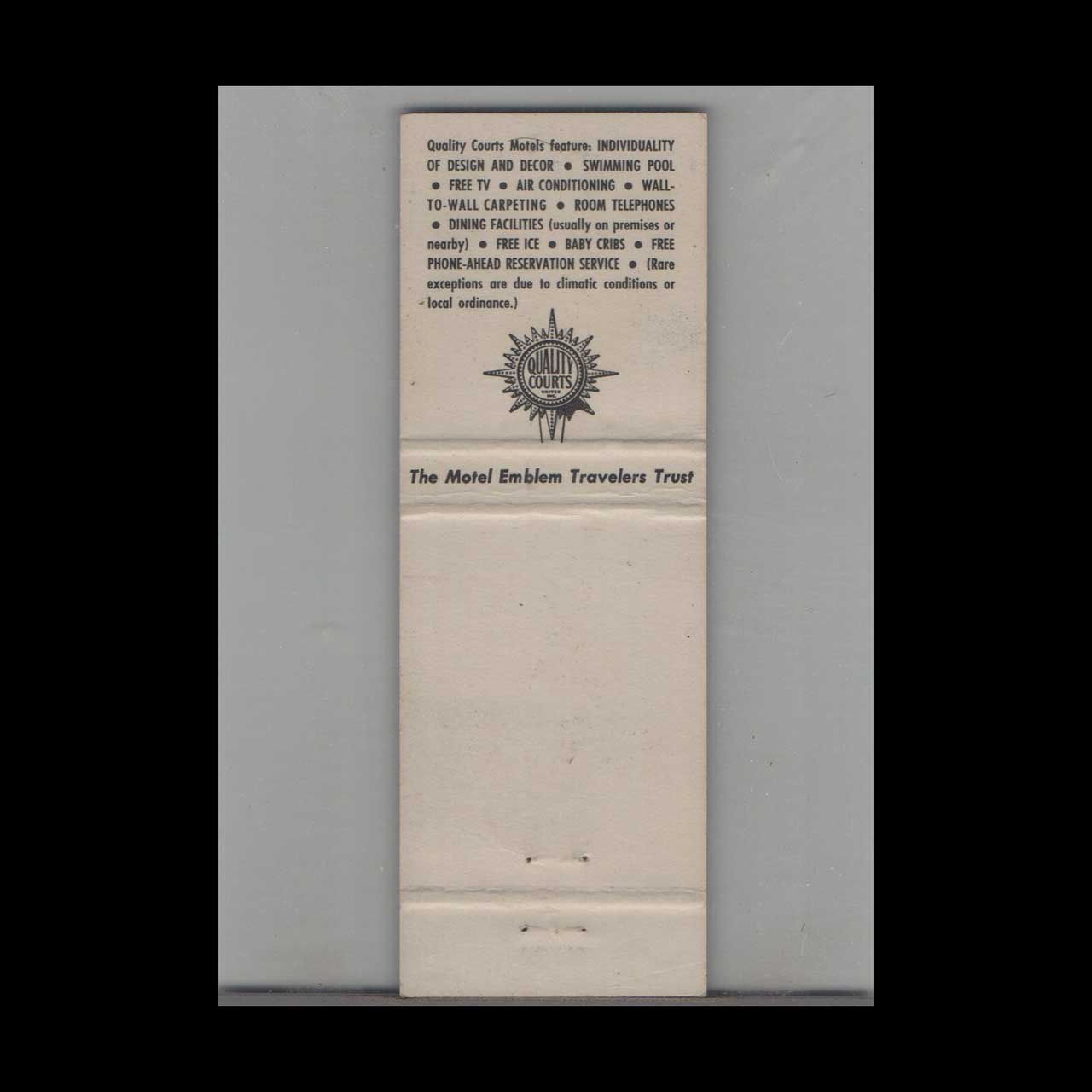 Matchbook Cover Jamaica Motel Callahan FL Matchbook Cover Jamaica Motel Callahan FL