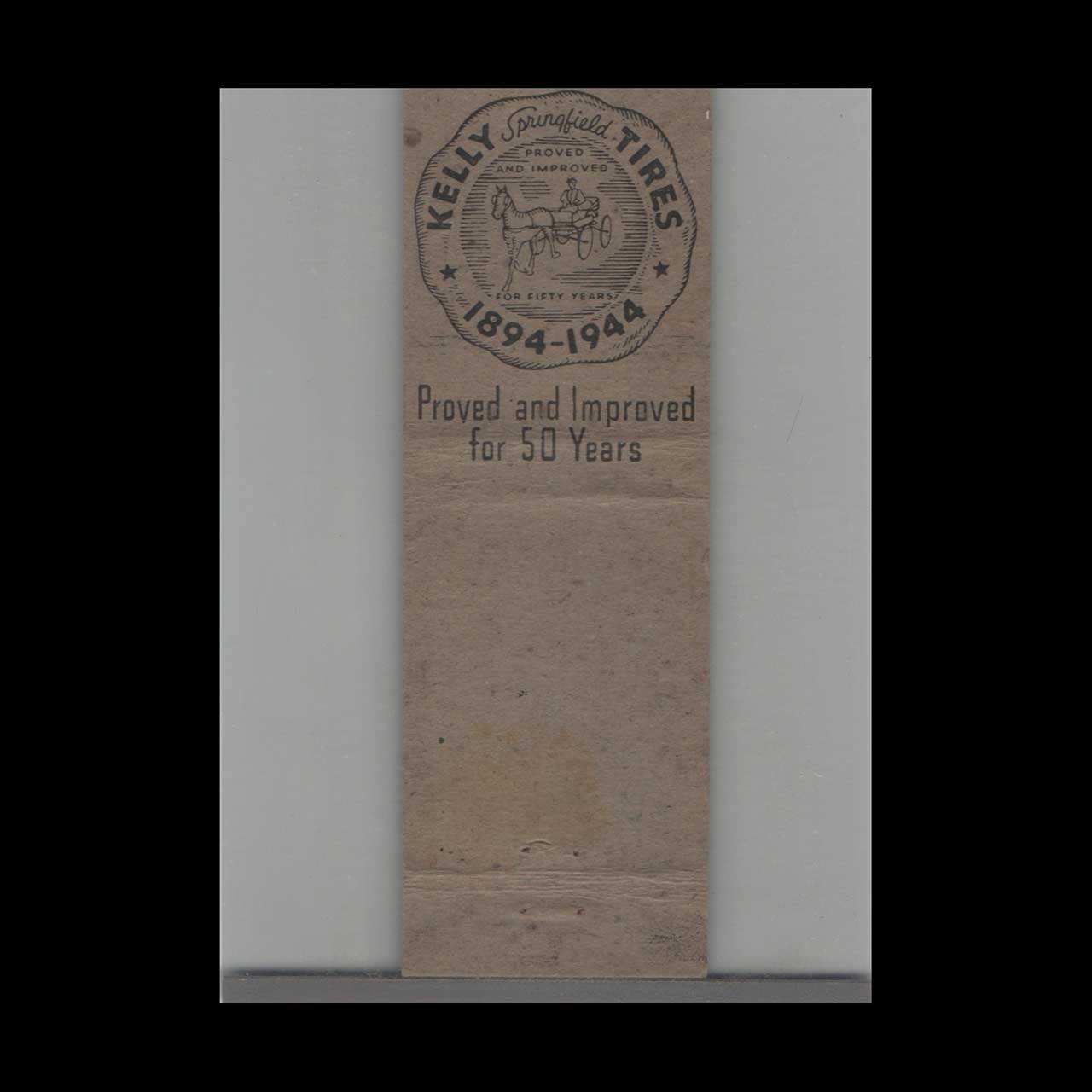 Kelly Tires Santa Barbara Matchbook Cover Kelly Tires Santa Barbara Matchbook Cover