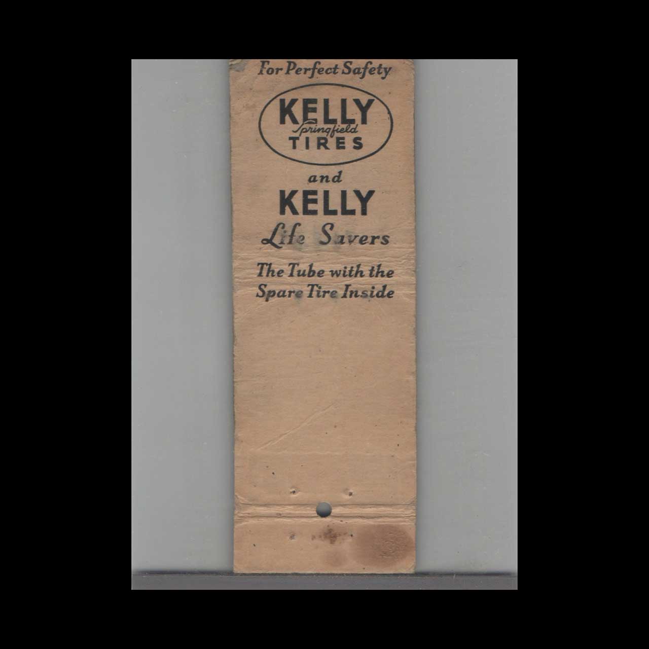 Kelly Tires Matchbook Cover Leamans Downington PA Kelly Tires Matchbook Cover Leamans Downington PA
