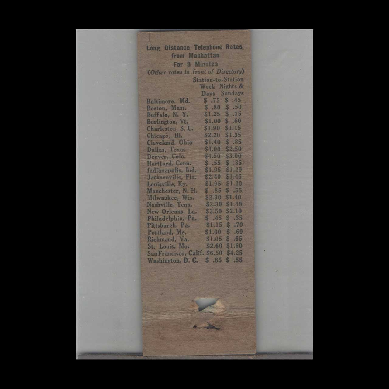 Bell System NY Worlds Fair Matchbook Cover Bell System NY Worlds Fair Matchbook Cover