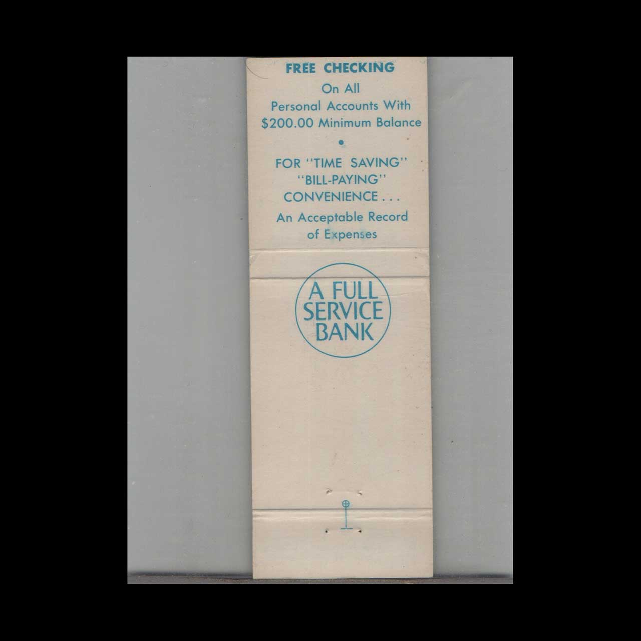 Matchbook Cover Gravois Bank Matchbook Cover Gravois Bank