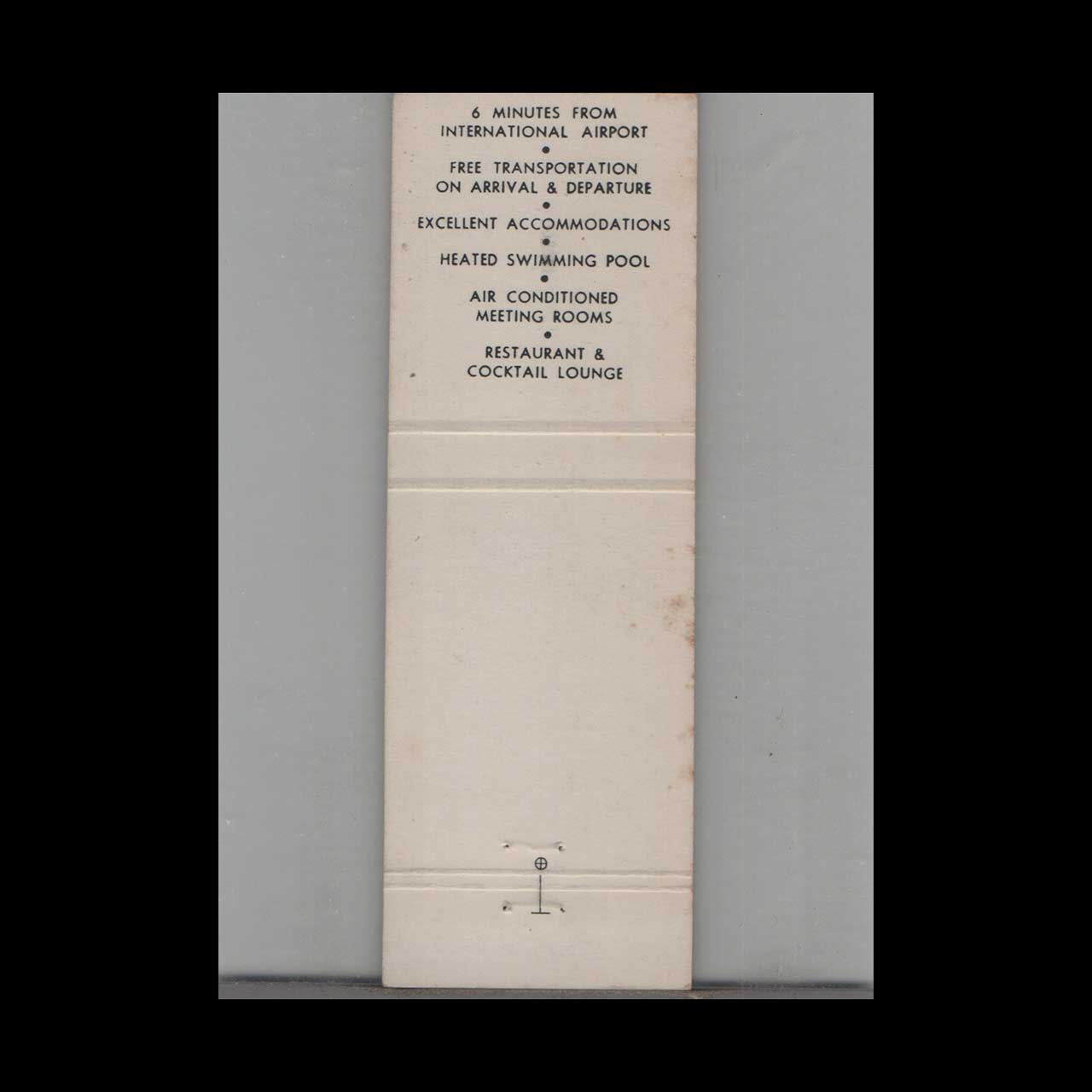 Matchbook Cover International Inn San Francisco CA Matchbook Cover International Inn San Francisco CA