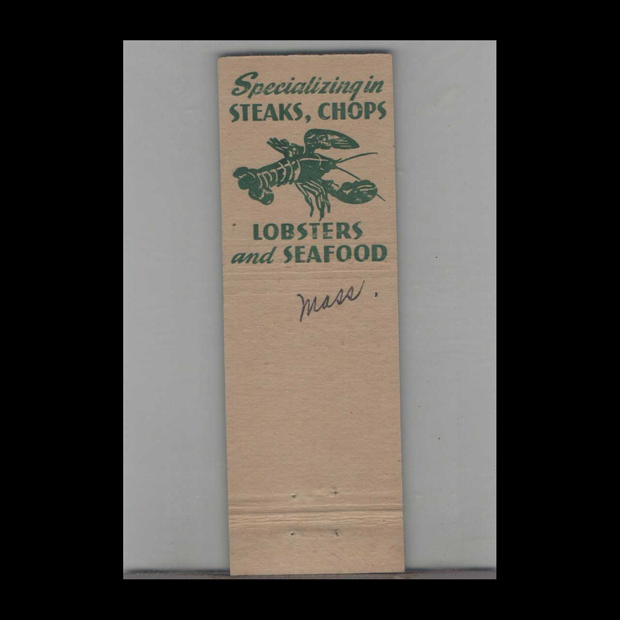 Smiths New Bedfords Finest Restaurant Matchbook Cover Smiths New Bedfords Finest Restaurant Matchbook Cover