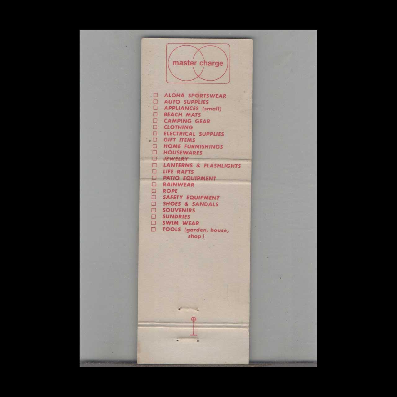 Big 88 Surplus Center Honolulu Matchbook Cover Big 88 Surplus Center Honolulu Matchbook Cover