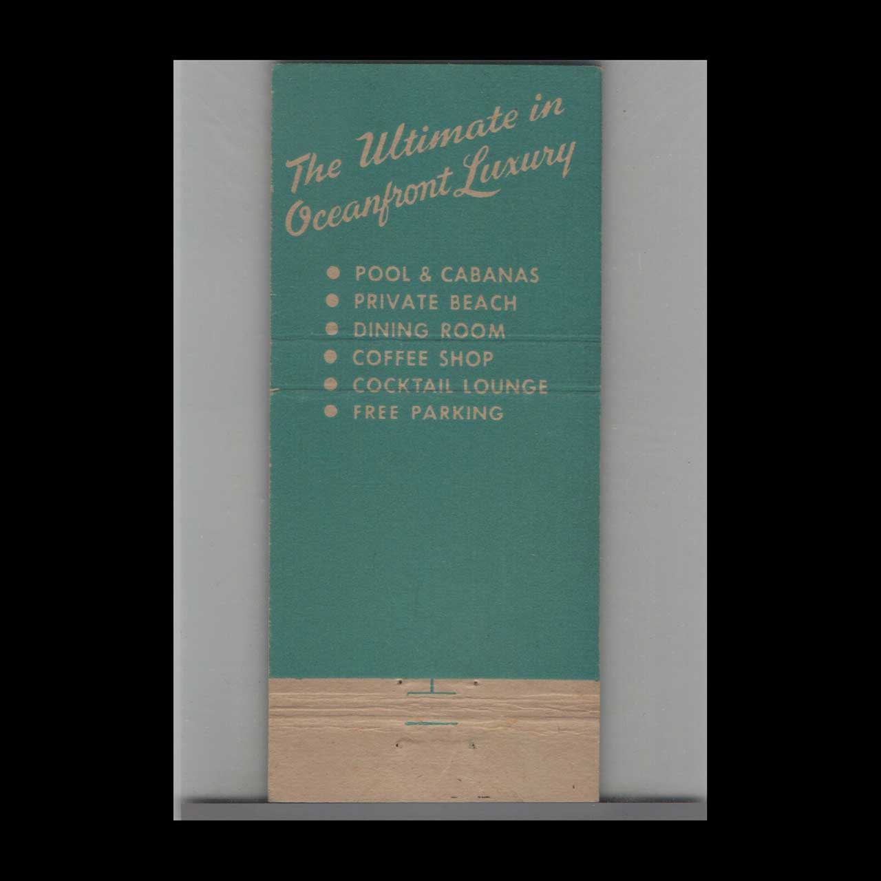 Matchbook Cover Surfside Plaza Miami Beach FL Matchbook Cover Surfside Plaza Miami Beach FL