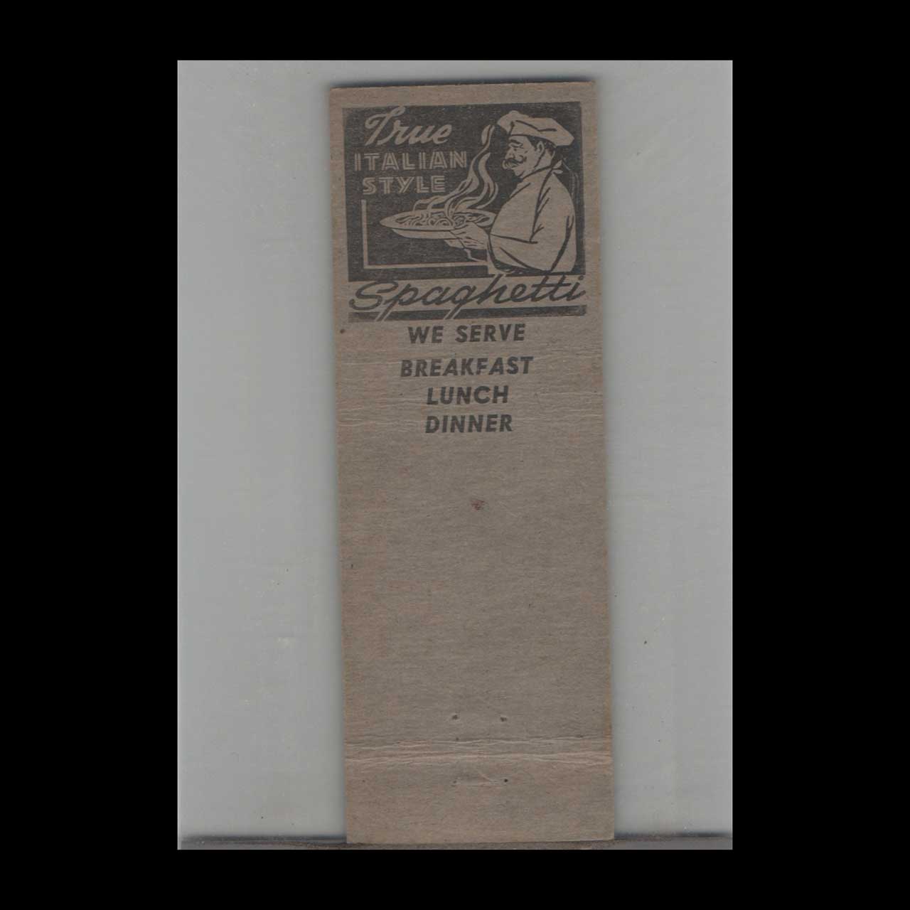 Papa Charlies North Hollywood Matchbook Cover Papa Charlies North Hollywood Matchbook Cover