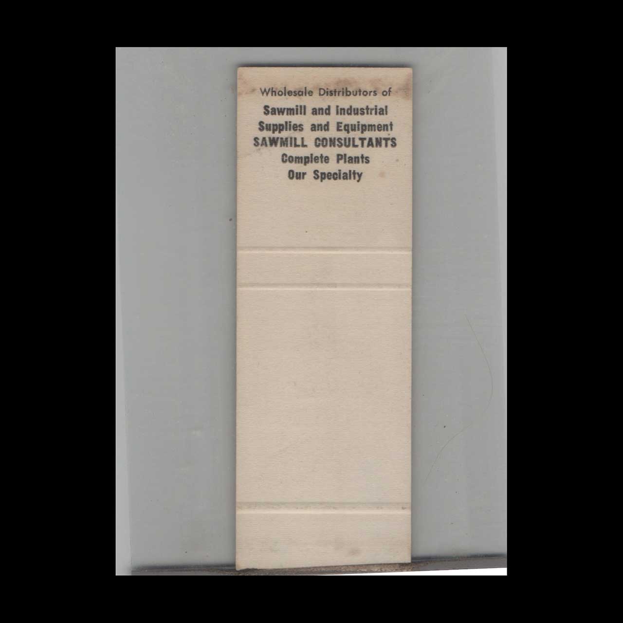 Klamath Machinery Co Matchbook Cover Klamath Falls OR Klamath Machinery Co Matchbook Cover Klamath Falls OR