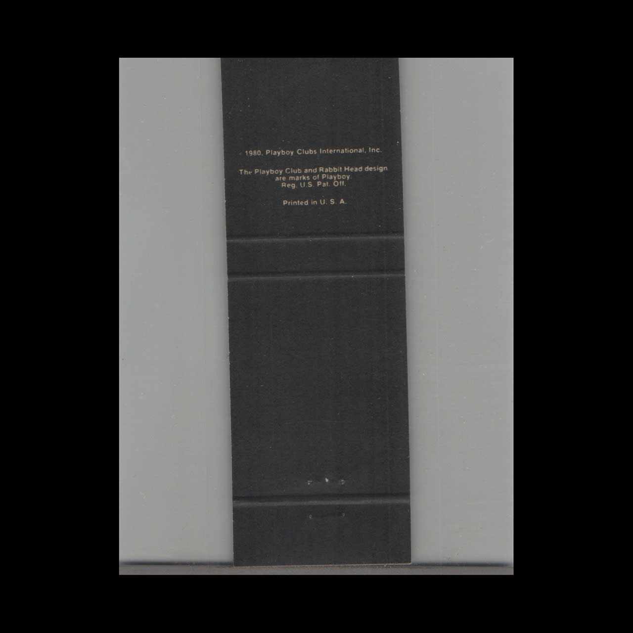 Playboy Clubs 25th Anniversary 1980 Manila Matchbook Cover Playboy Clubs 25th Anniversary 1980 Manila Matchbook Cover