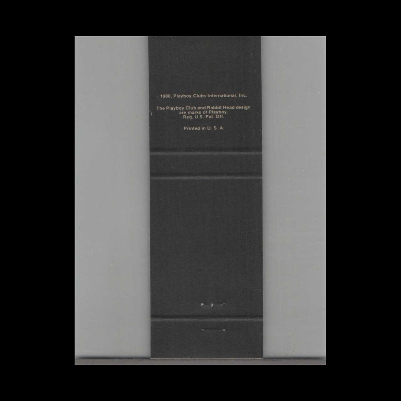 Playboy Clubs 25th Anniversary 1980 Miami Matchbook Cover Playboy Clubs 25th Anniversary 1980 Miami Matchbook Cover