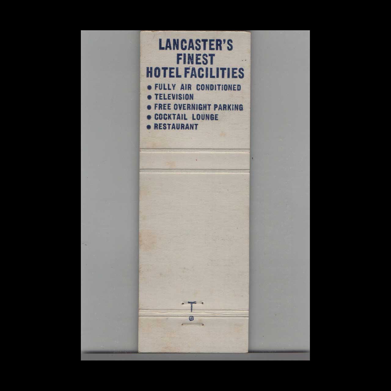 Matchbook Cover King Douglas Hotel Lancaster PA Matchbook Cover King Douglas Hotel Lancaster PA