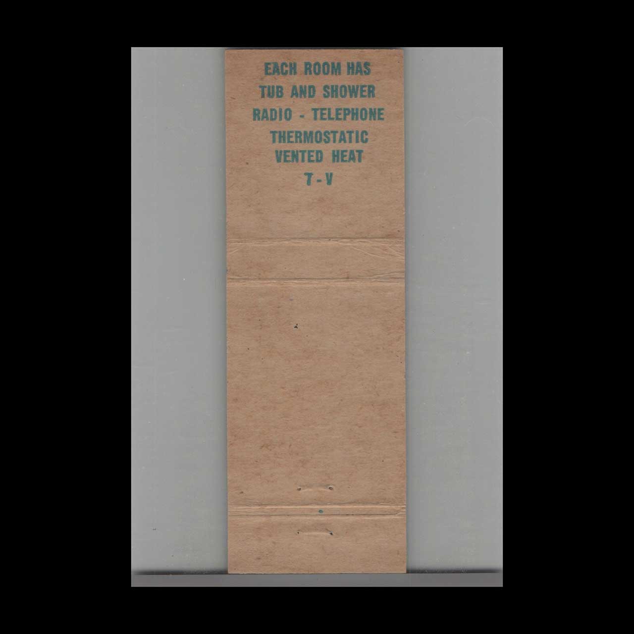 Matchbook Cover Rip Van Winkle Motel Millington TN Matchbook Cover Rip Van Winkle Motel Millington TN