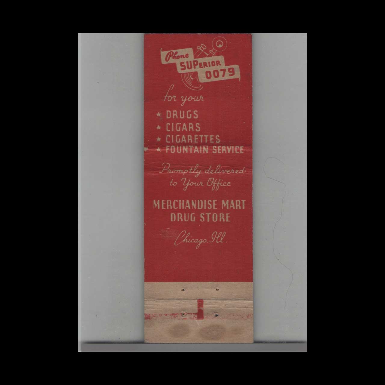 Drug Store Merchandise Mart Matchbook Cover Drug Store Merchandise Mart Matchbook Cover
