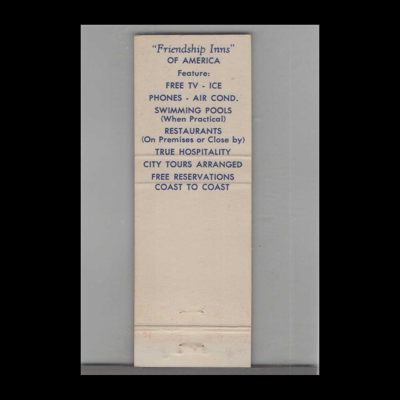 Matchbook Cover Red Bull Motor Inn Somerville NJ Matchbook Cover Red Bull Motor Inn Somerville NJ