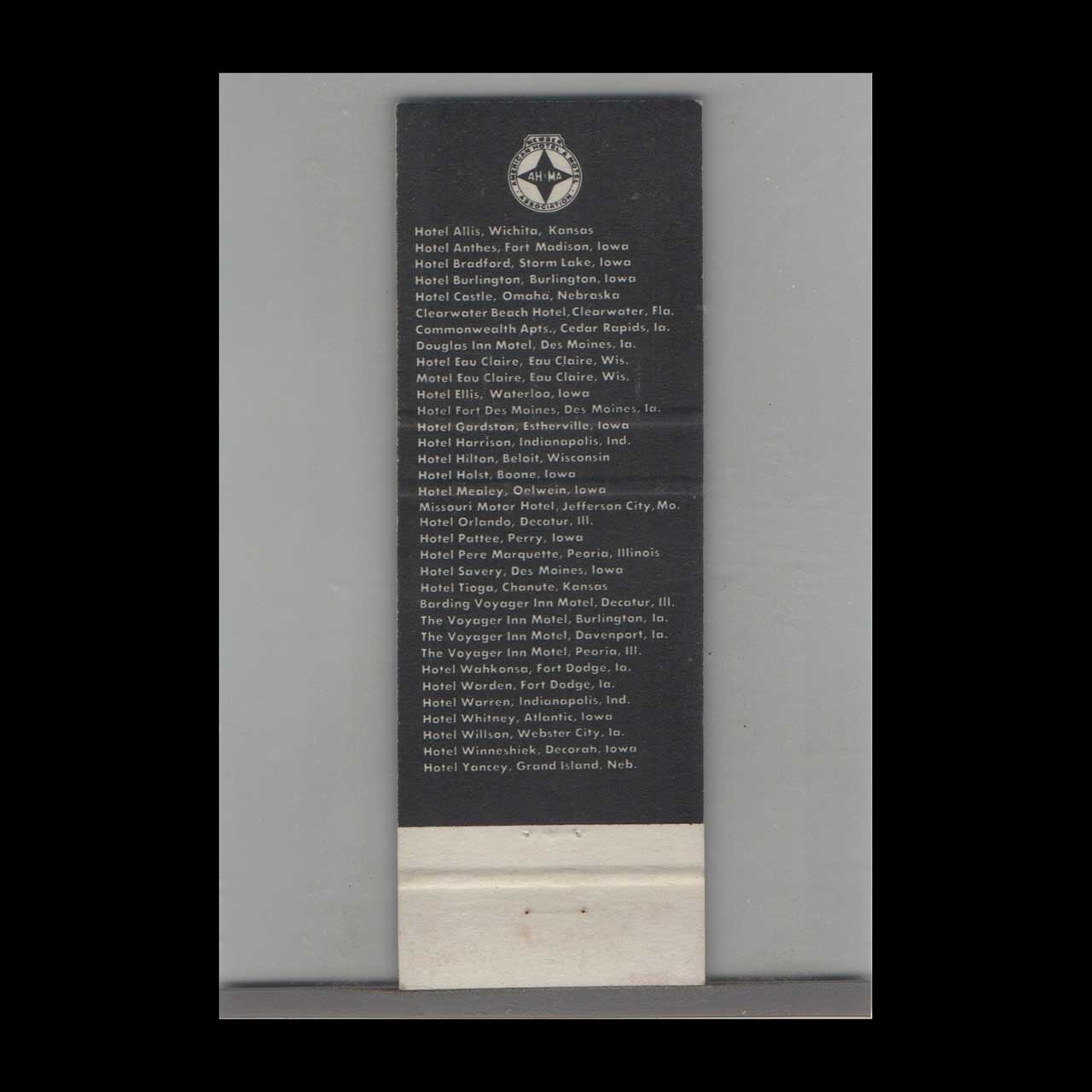 Matchbook Cover Boss Hotels & Motels Wichita KS Matchbook Cover Boss Hotels & Motels Wichita KS