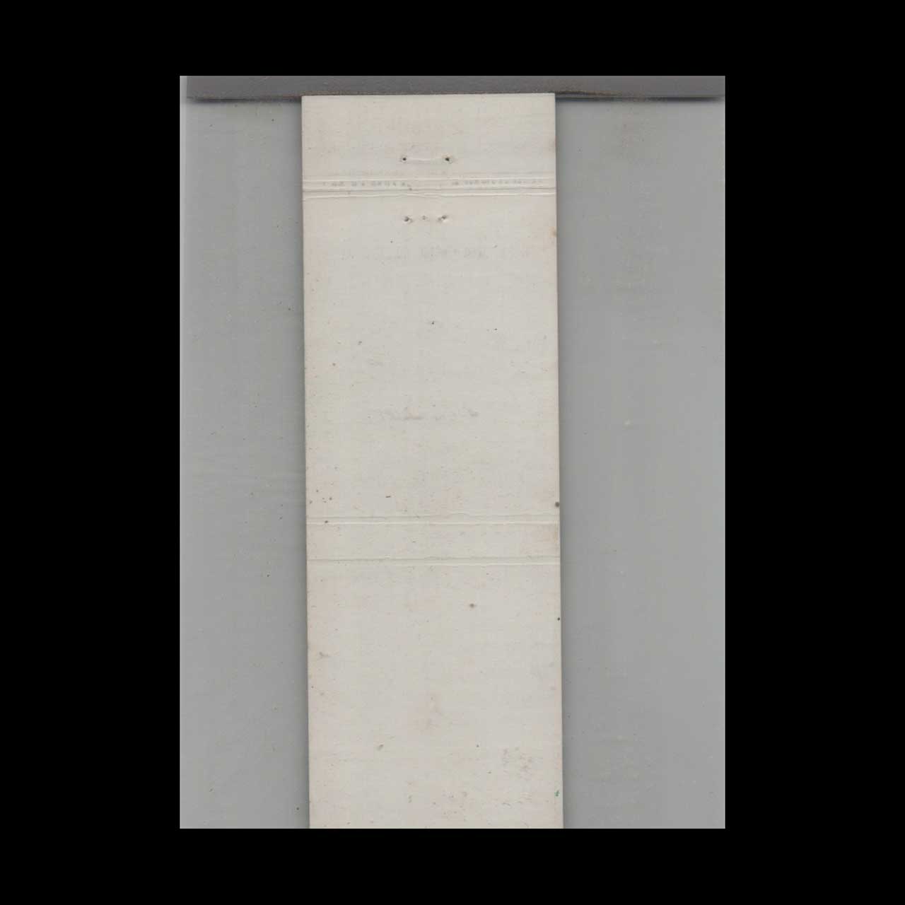 Stripped Feature Showboat Restaurant Miami Matchbook Cover Stripped Feature Showboat Restaurant Miami Matchbook Cover