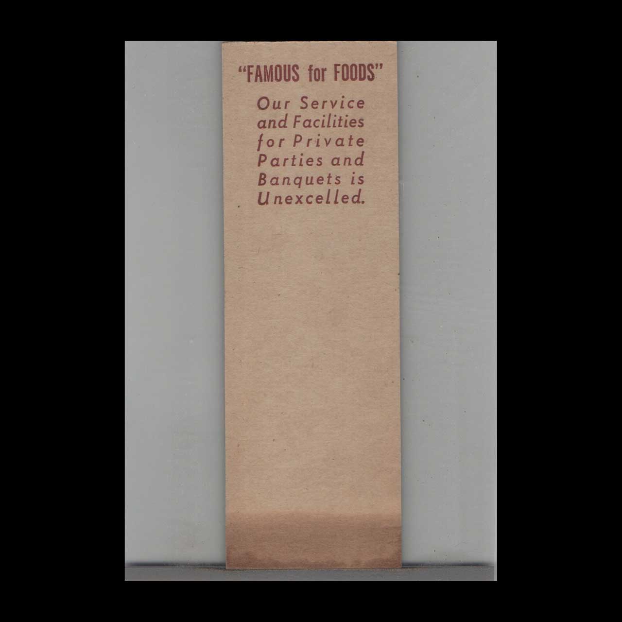 Stripped Feature Hotel Matchbook Cover Spartanburg SC Stripped Feature Hotel Matchbook Cover Spartanburg SC