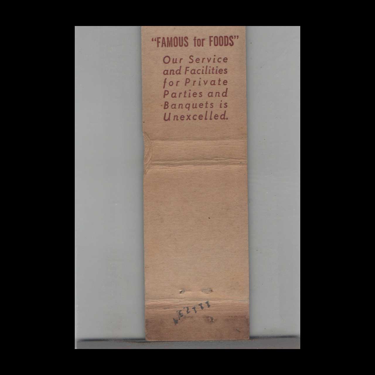 Stripped Feature Hotel Matchbook Cover Spartanburg SC Stripped Feature Hotel Matchbook Cover Spartanburg SC