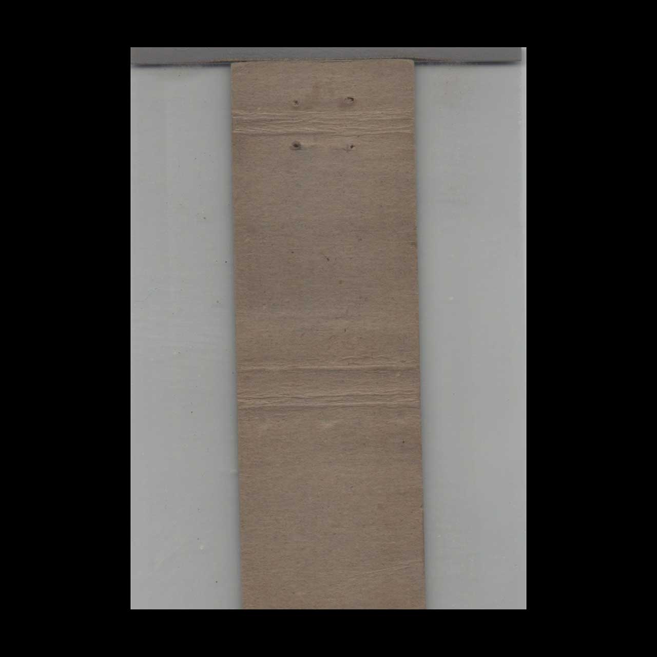 Stripped Feature Huckins Hotel Matchbook Cover OKC Stripped Feature Huckins Hotel Matchbook Cover OKC