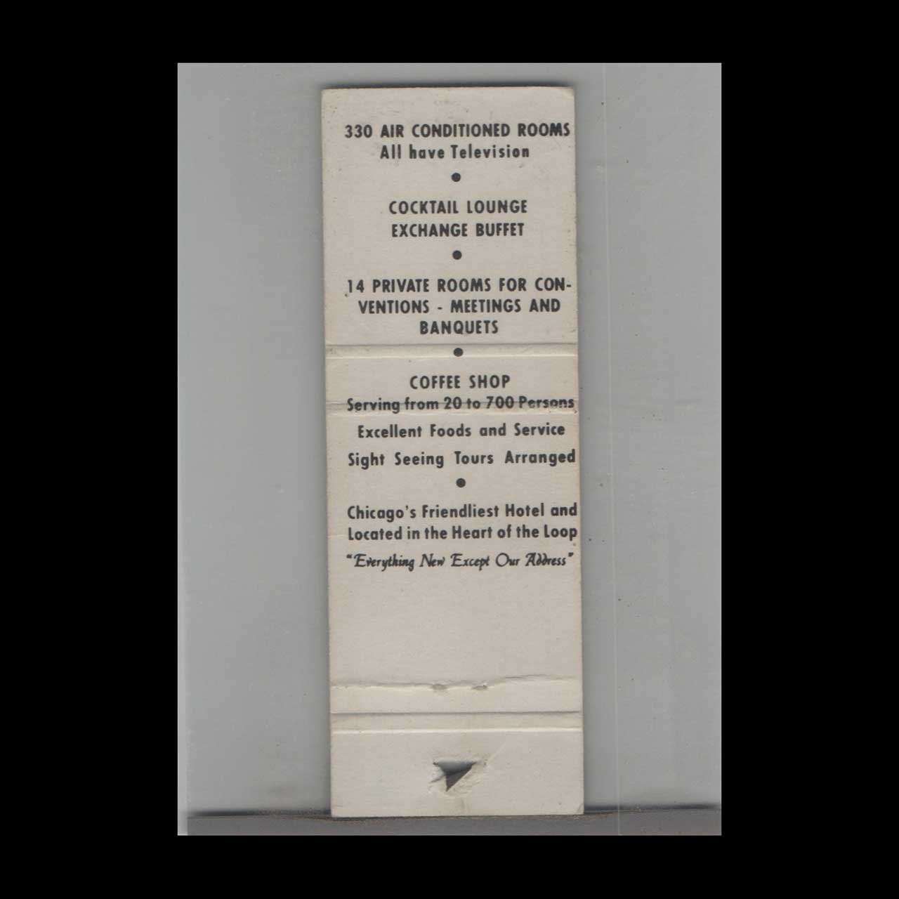 Matchbook Cover Midland Hotel Chicago IL Matchbook Cover Midland Hotel Chicago IL